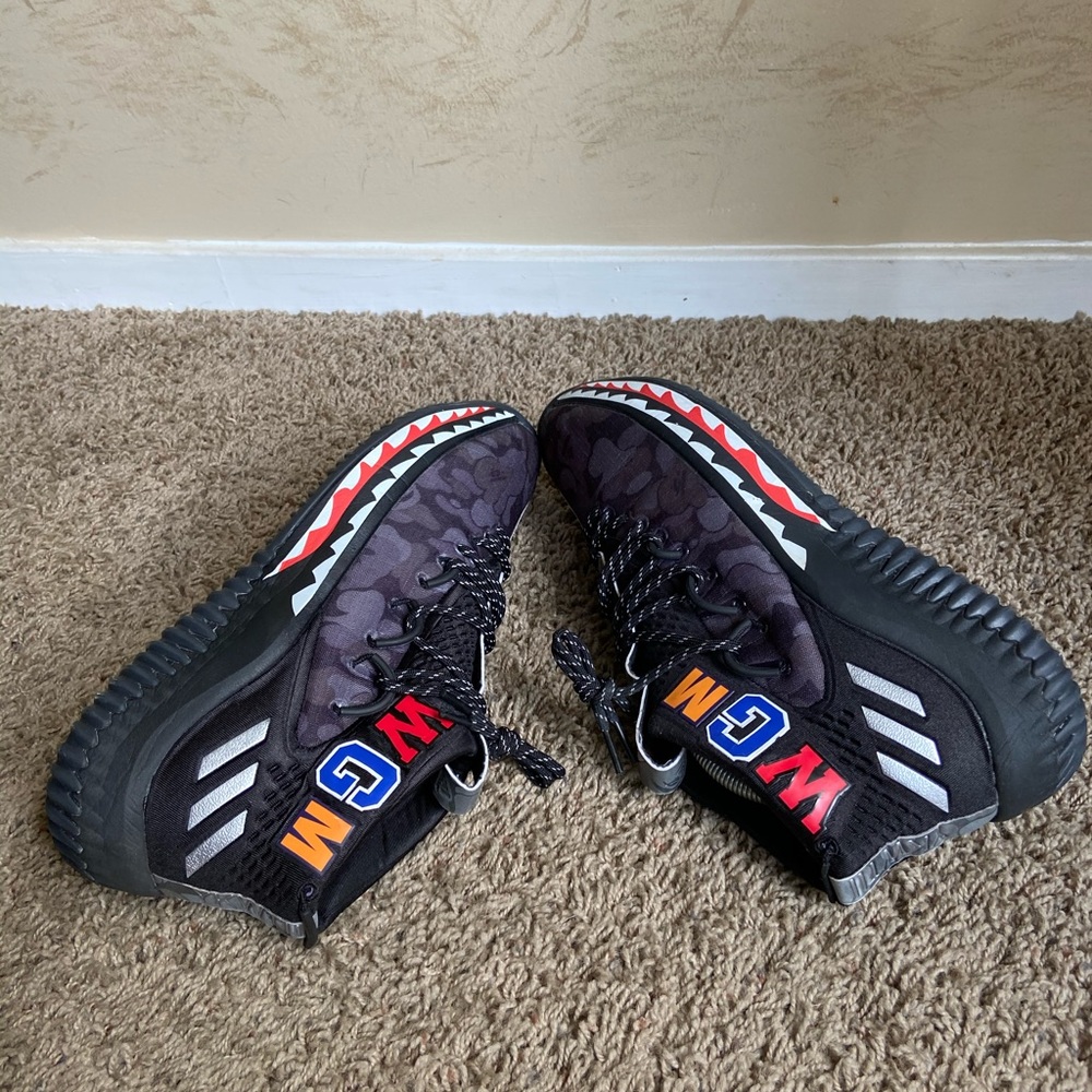 😎😎SOLD😎😎Adidas DAME 4 BAPE Black Camo - Picture 14 of 16